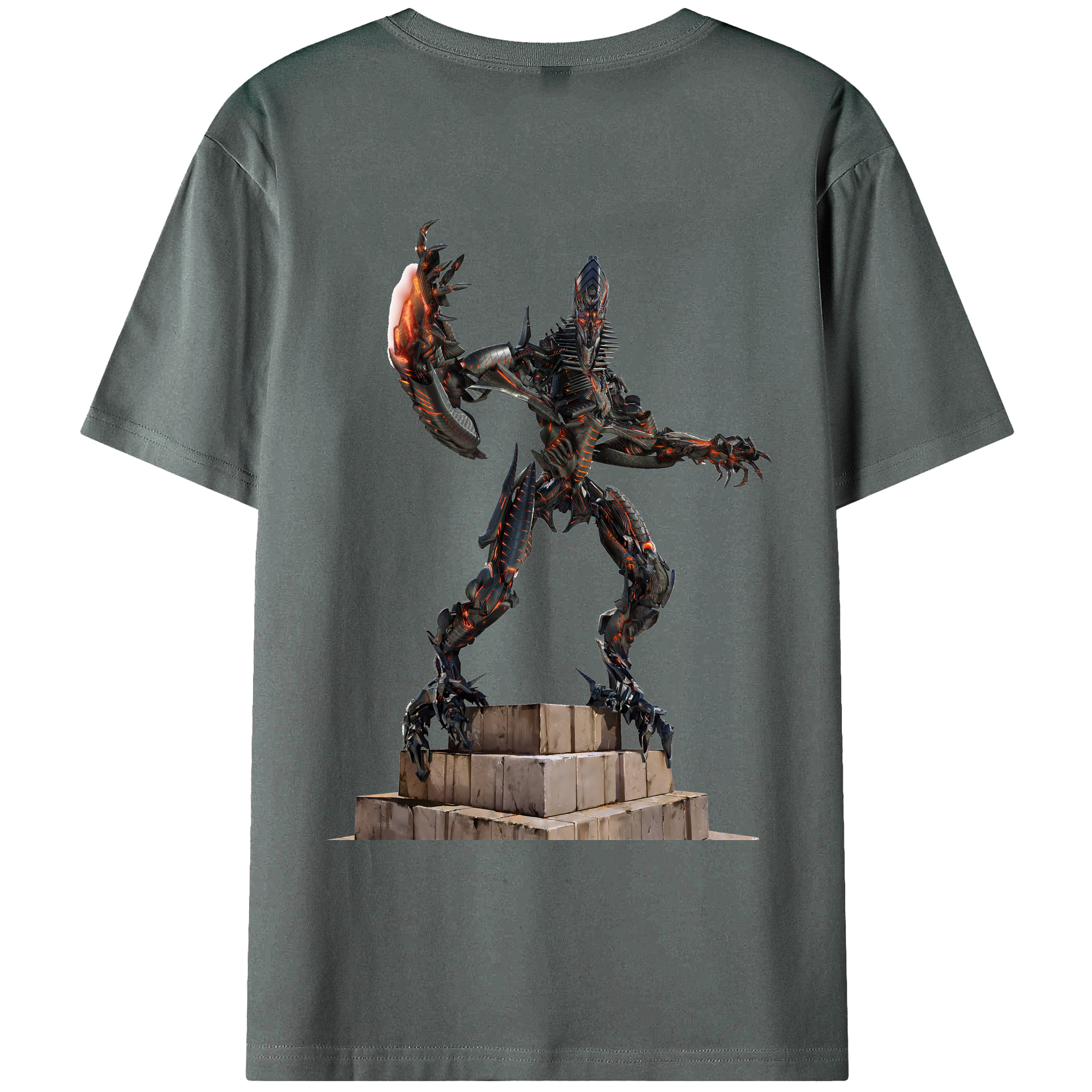 （画像用） Transformers トランスフォーマー 綿100％ メンズ半袖Tシャツ（バックプリント） 通気性